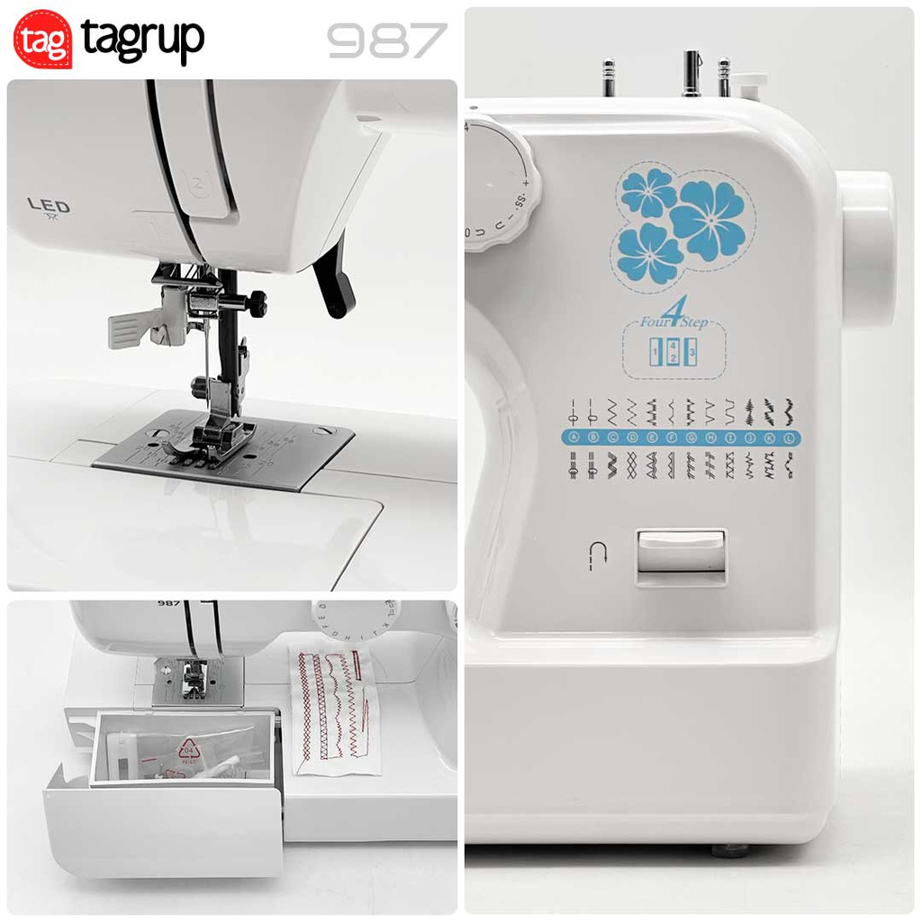 MAQUINA DE COSER TAGRUP MOD 987 24 PUNTADAS