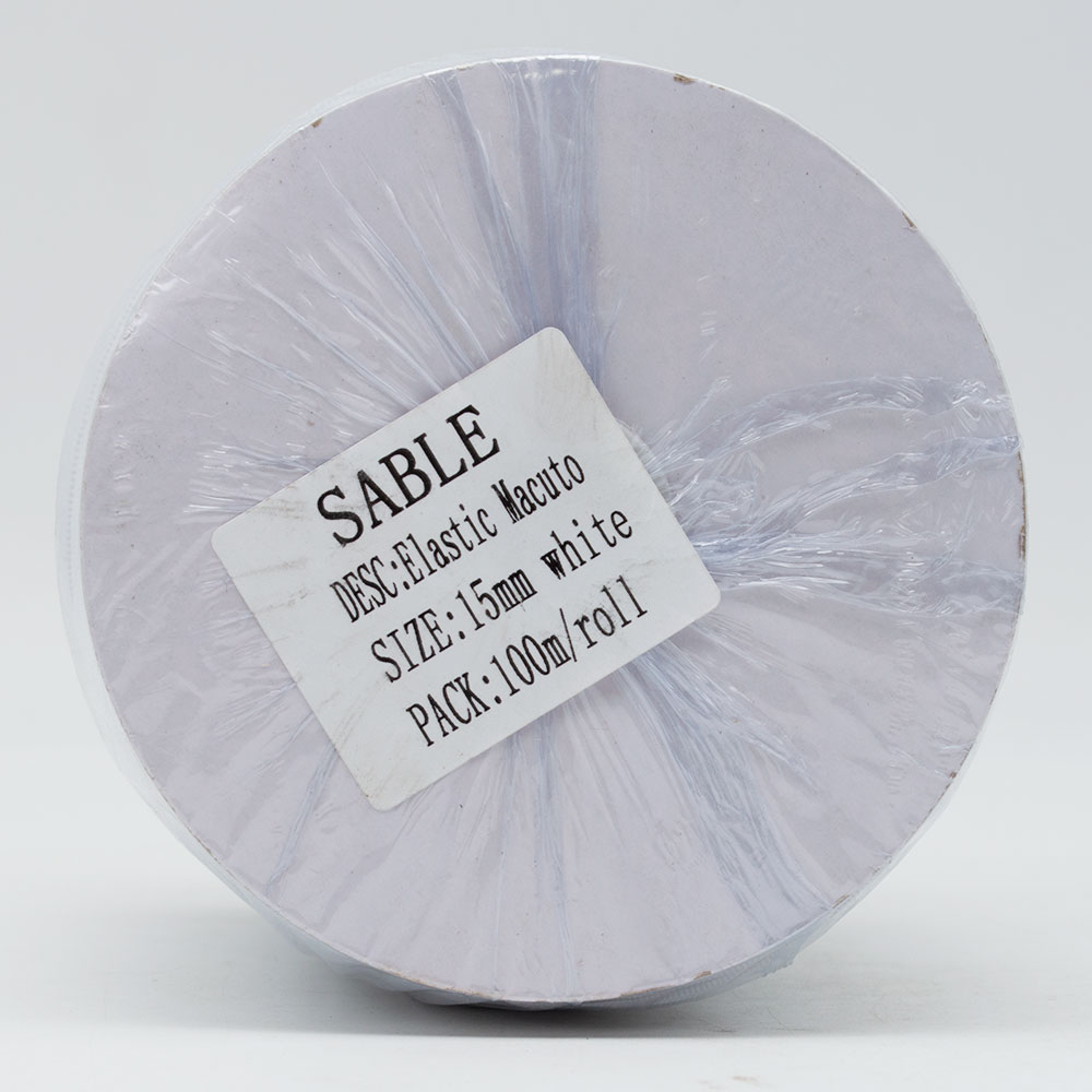 Elástico Crochet 15 MM Rollo 100 Mts