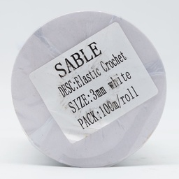 Elástico Crochet 3 MM Rollo 100 Mts