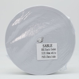 Elástico Crochet 50 MM Rollo 25 Mts